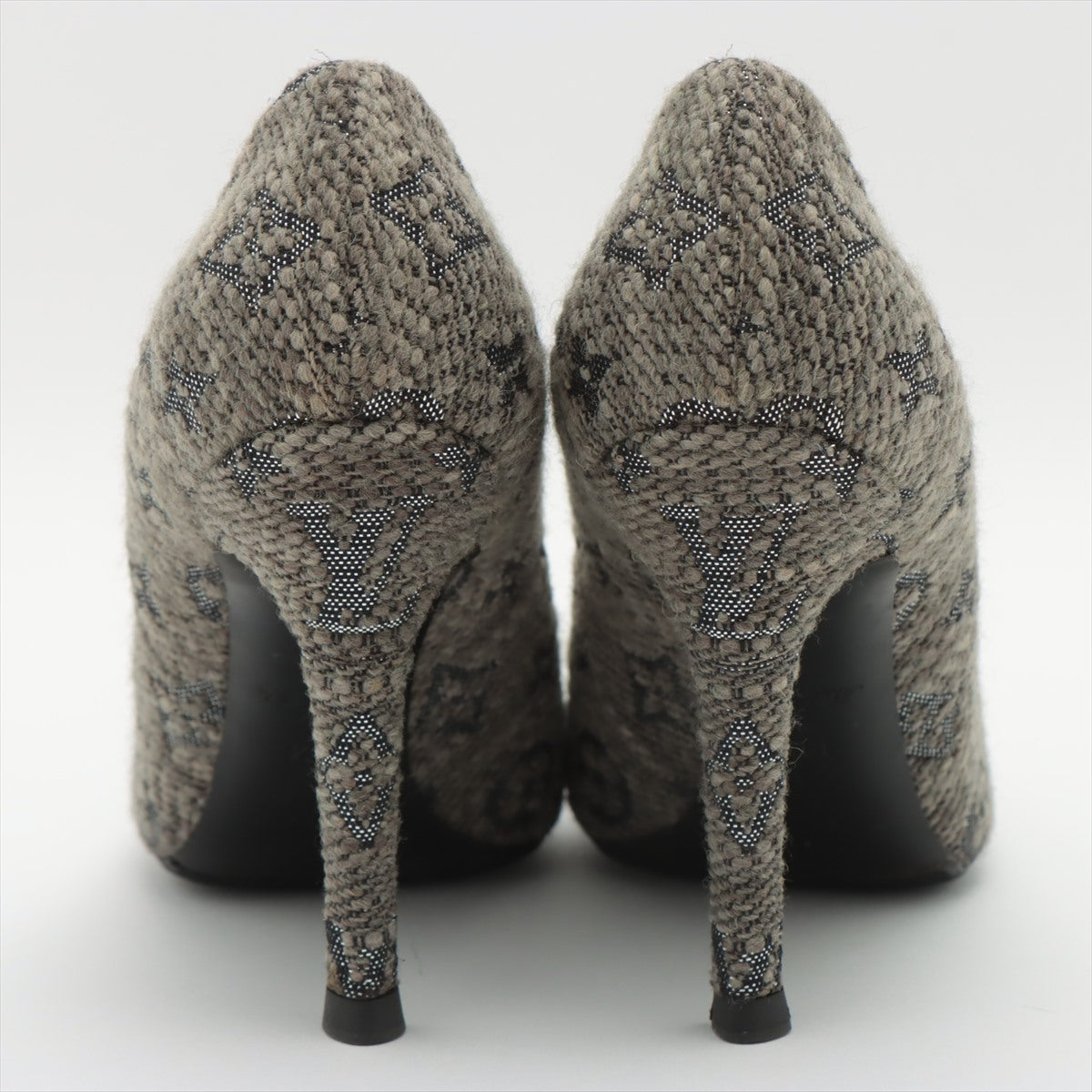 Louis Vuitton Twid Pump 38 1/2  Grey TC0153 Lift