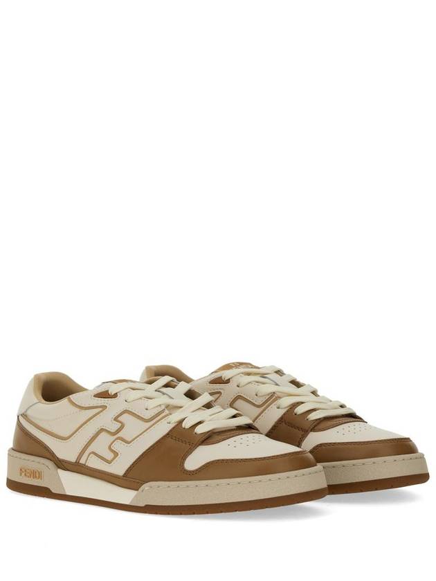 Luxury Fendi Match Low Top Sneakers Brown