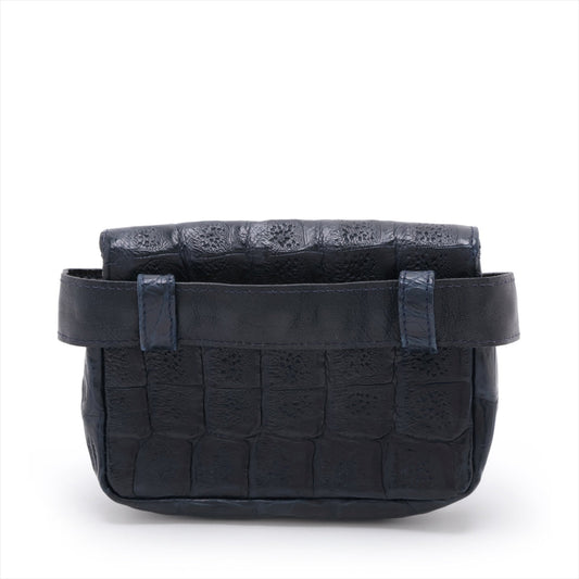 Chanel Coco Crocodile Waistport Navy G  0st ing Tools