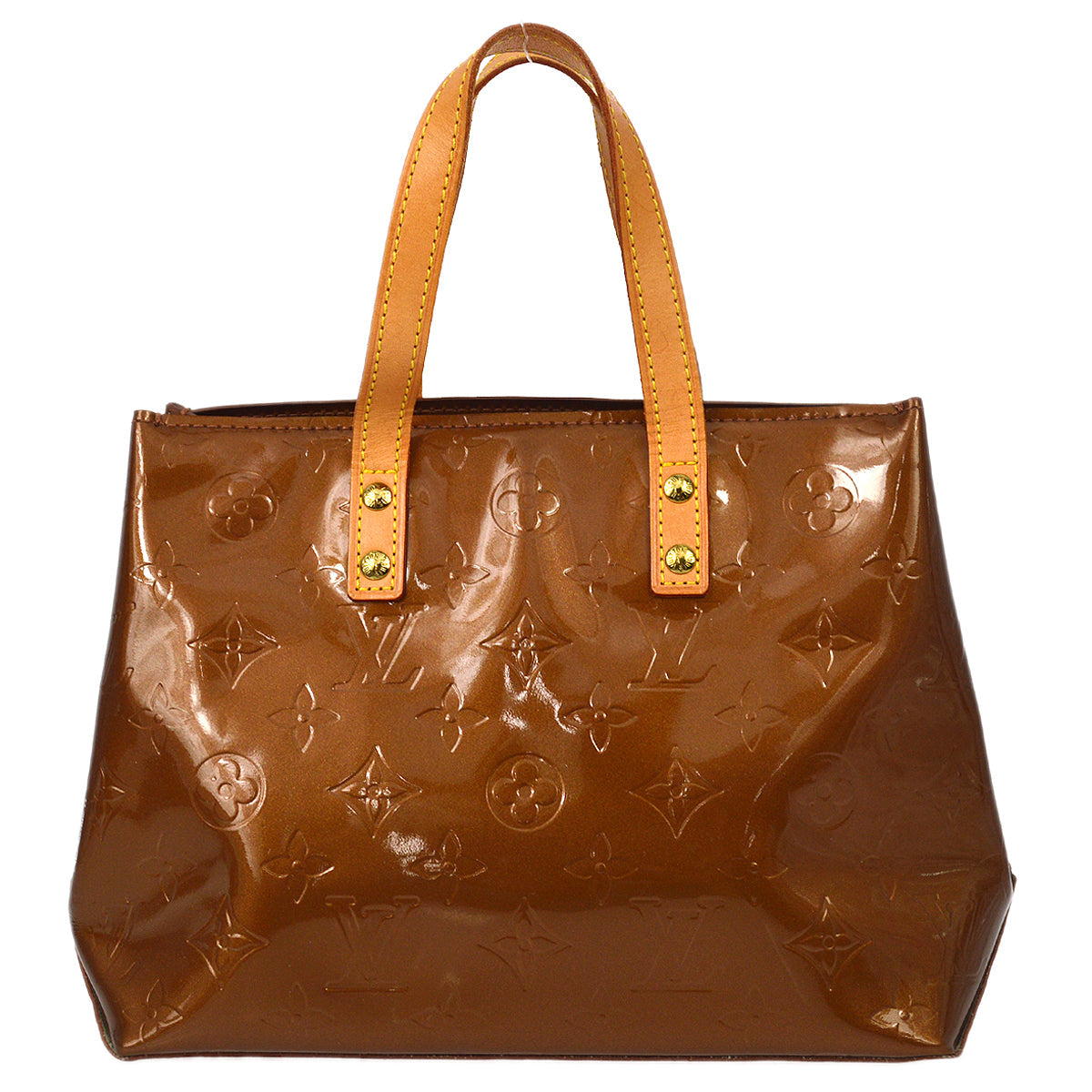 Louis Vuitton 2004 Bronze Monogram Vernis Reade PM M91146