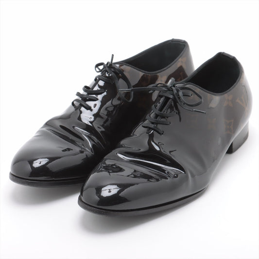 Louis Vuitton LV Vandom Line 18 Years Patentless Dress Shoes 6 1/2 Men Black  Brown DI0198 Monogram