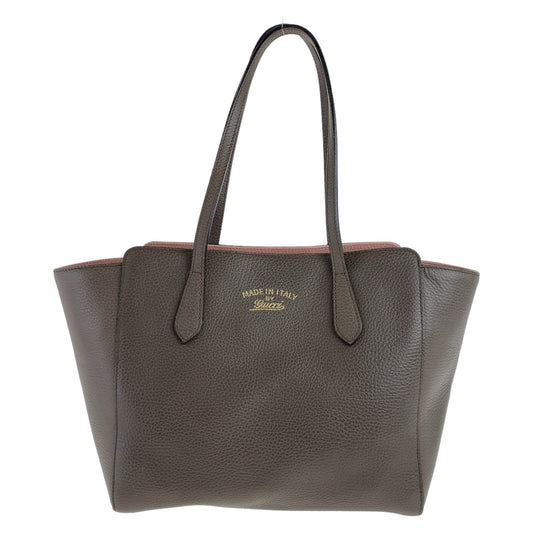 Luxury Gucci Trending 2025 Leather Swing Tote Bag