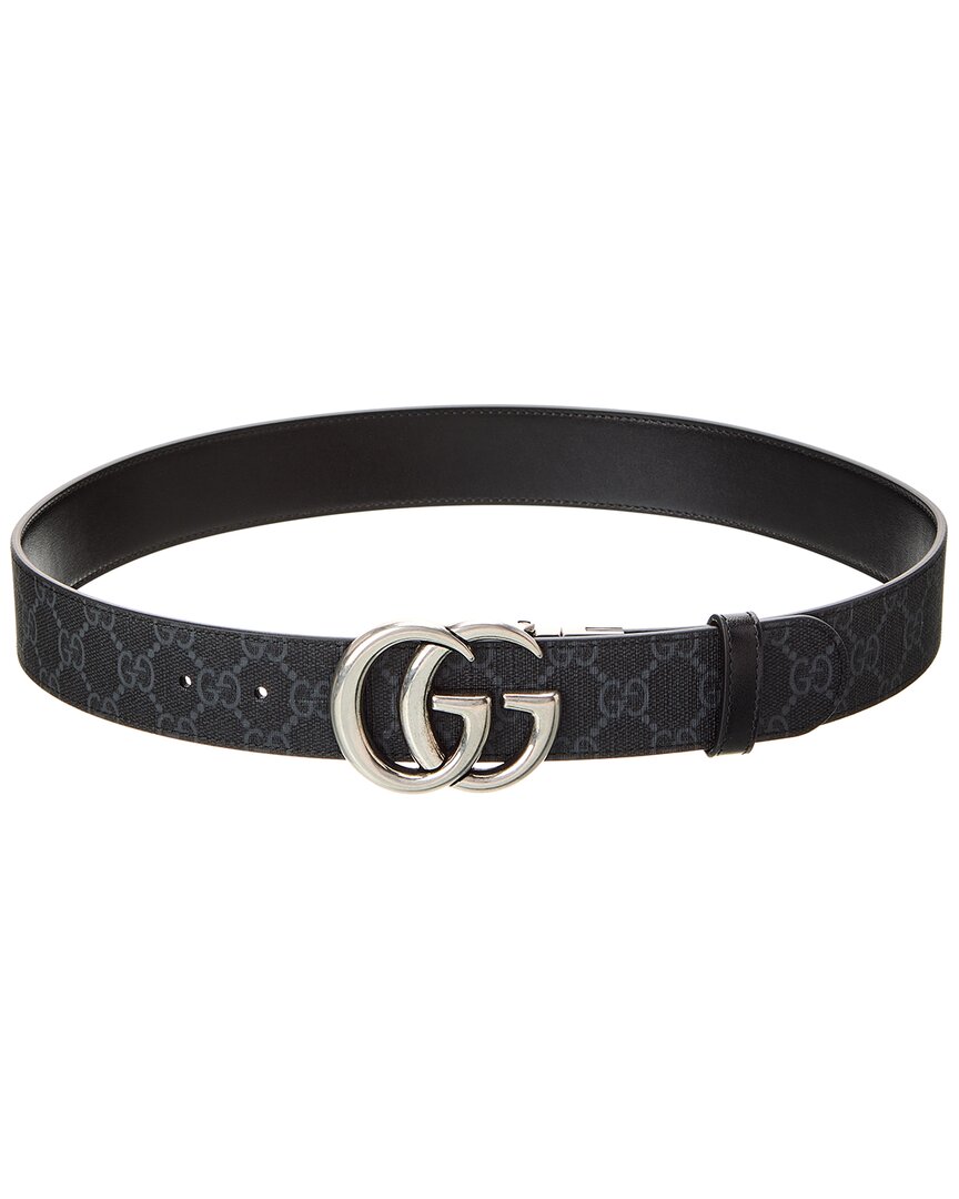 Gucci Reversible Canvas & Leather Belt