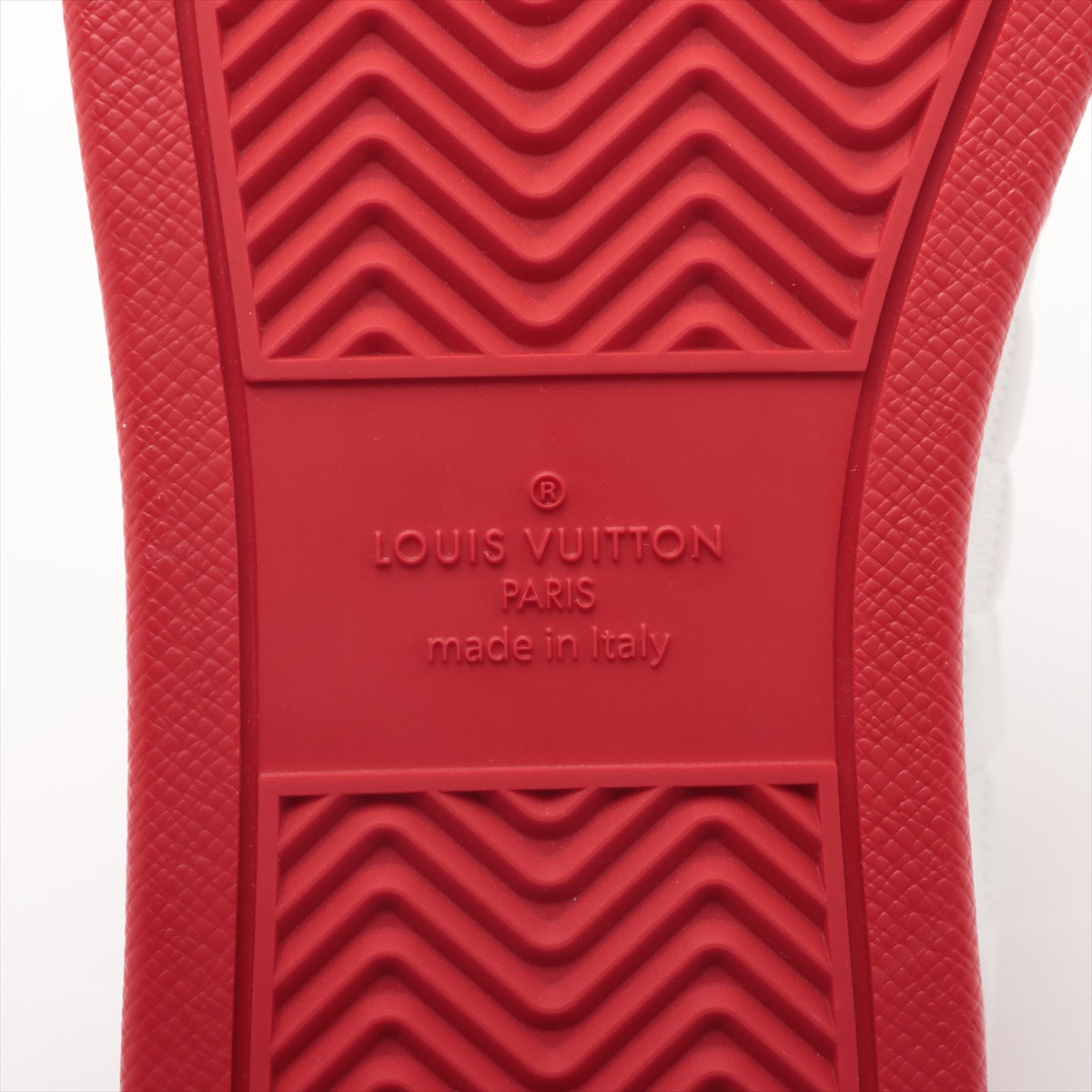 Louis Vuitton Rivoli Line 23 Years PVC  Leather Trainers 9 Men Red × White MS0233 Damier