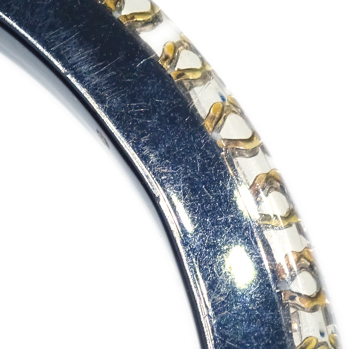 Chanel Bangle Rhinestone Black 05P