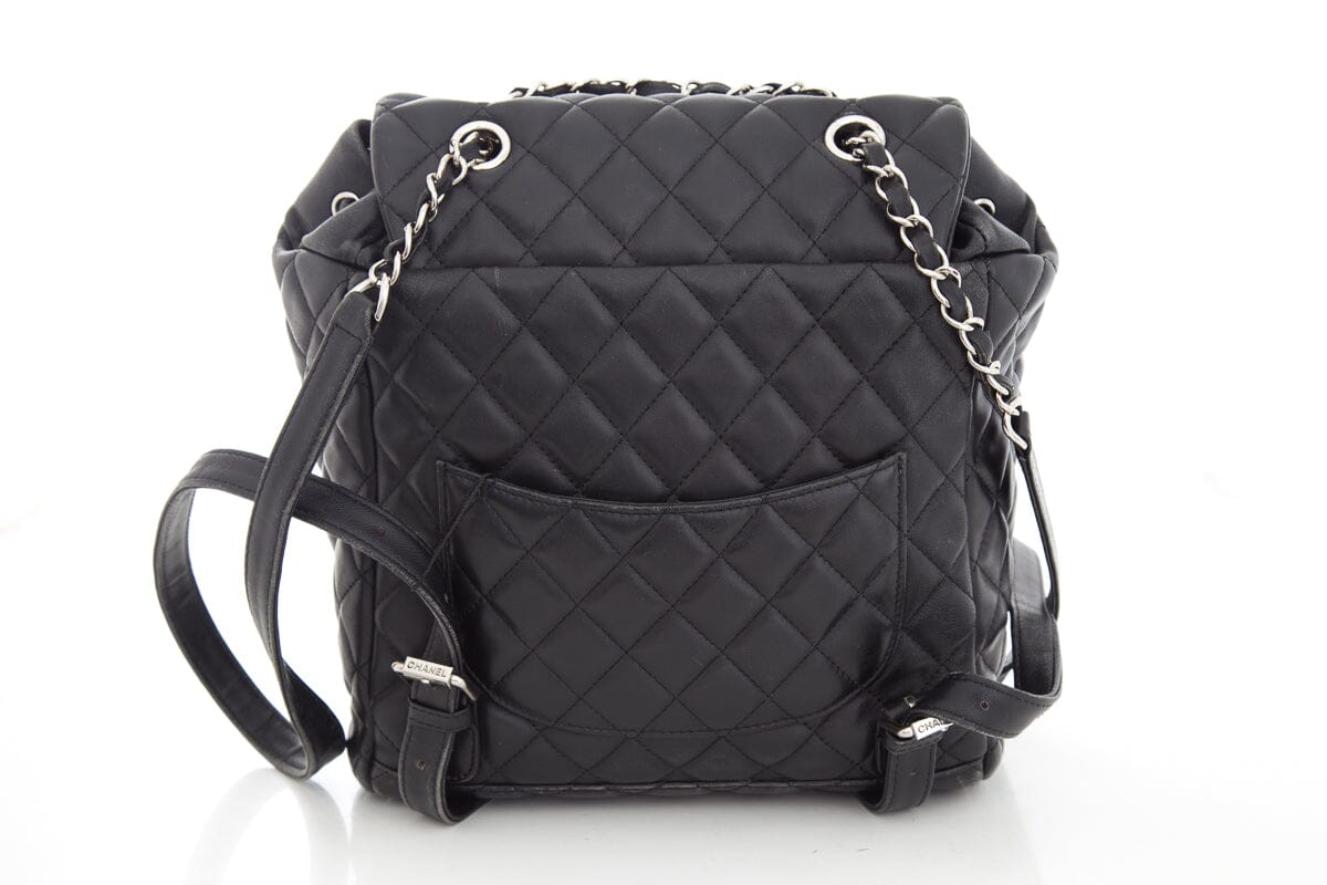 Luxury Chanel Black Urban Spirit Backpack