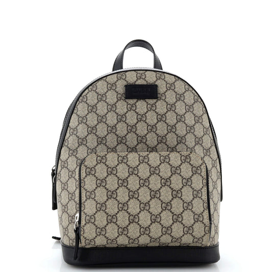Luxury Gucci Trending 2025 Zip Pocket Backpack GG Coated Canvas Small