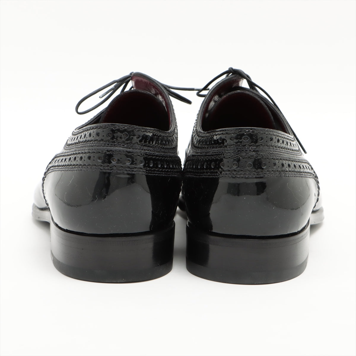 Louis Vuitton 08 Patent Leather Leather Shoes 10 Men Black NI0028