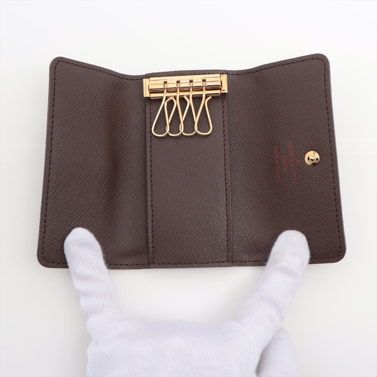 Louis Vuitton Damier Multicle 4 N62631 Brown Keycase