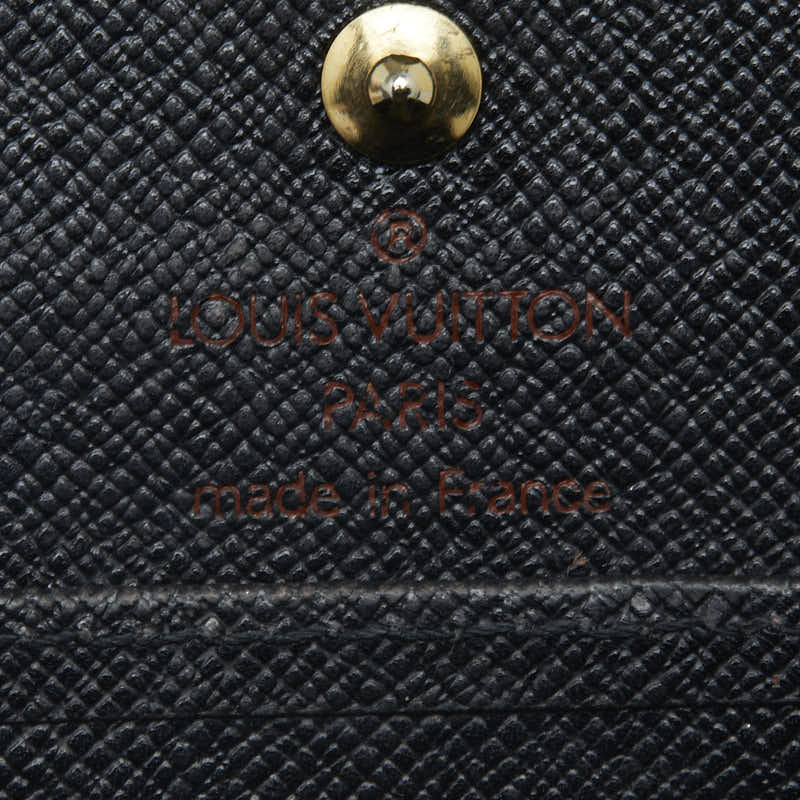 Louis Vuitton Epi Portmoney Boat Coin Case M63692 Noneir Black Leather  Louis Vuitton