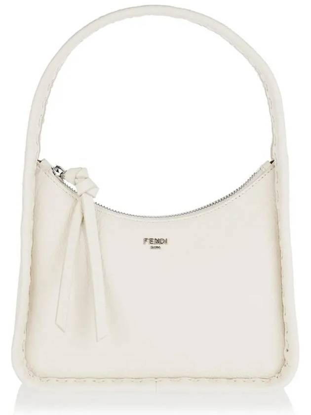 Luxury Fendi Mini Fendessence Hobo Shoulder Bag White