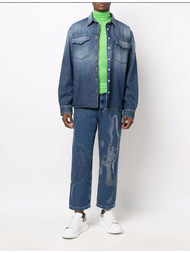Luxury Fendi Moonlight Denim Straight Jeans