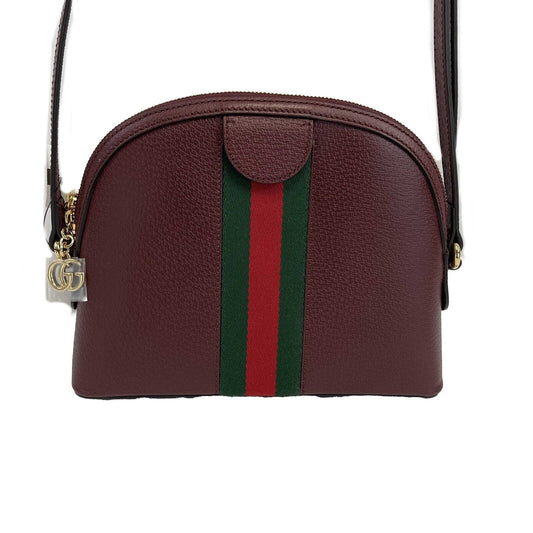Luxury Gucci - NEW Ophidia Small Shoulder Burgundy GG Leather Crossbody