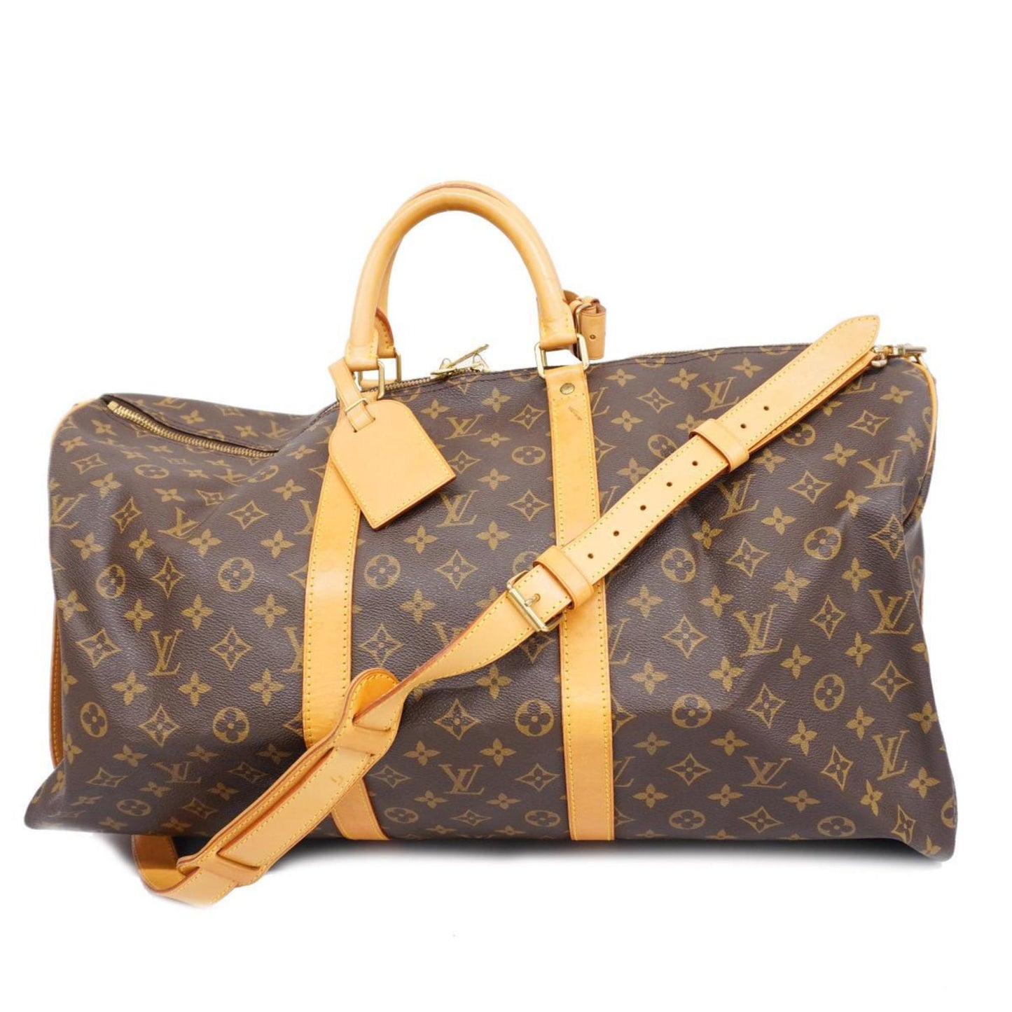 Louis Vuitton Keepall Bandouliere 55  Canvas Travel Bag ()