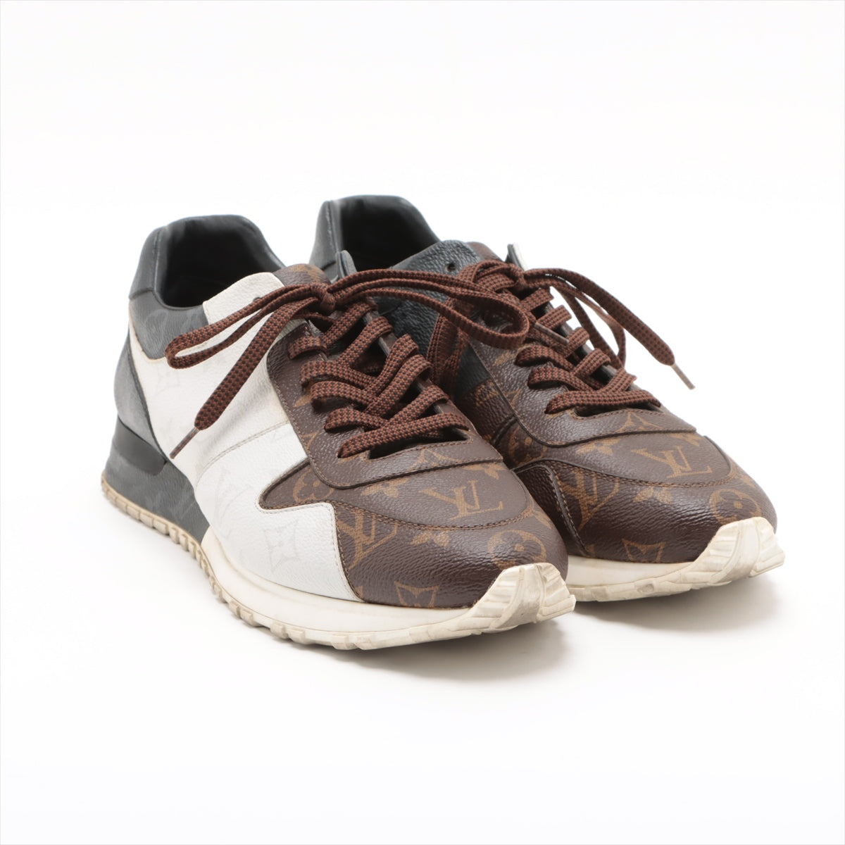 Louis Vuitton Lanew Line 17 Years Leather Trainers 7 1/2 Men Multicolor GO0197 Monogram