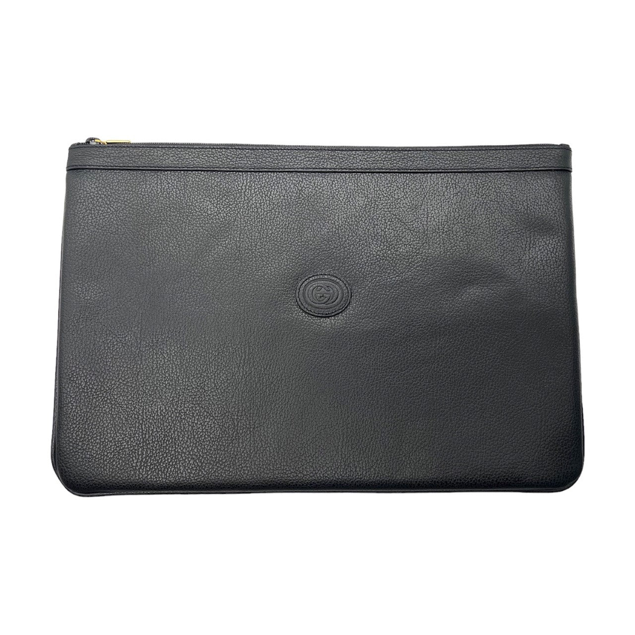 Luxury Gucci Vintage Black Leather Portfolio