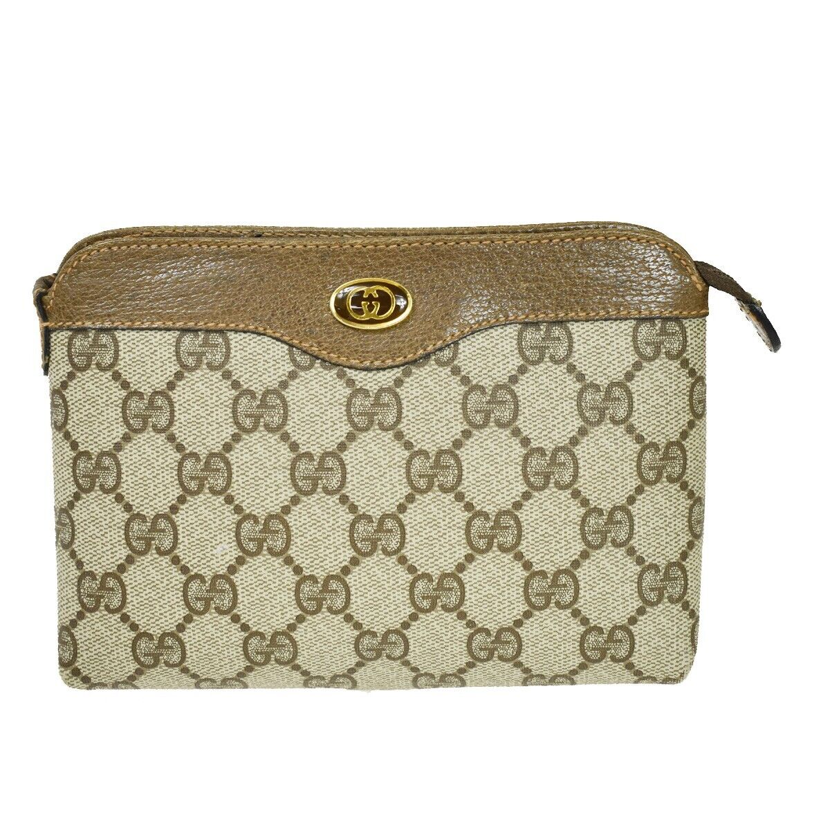 Gucci Gg Pattern  Canvas Clutch Bag ()