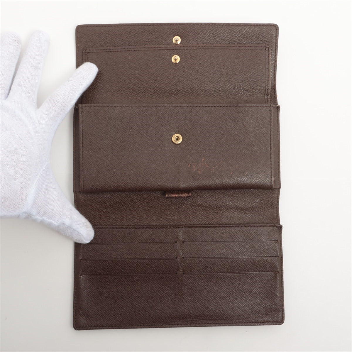 Louis Vuitton Damier Portfolio International N61217 Brown Wallet
