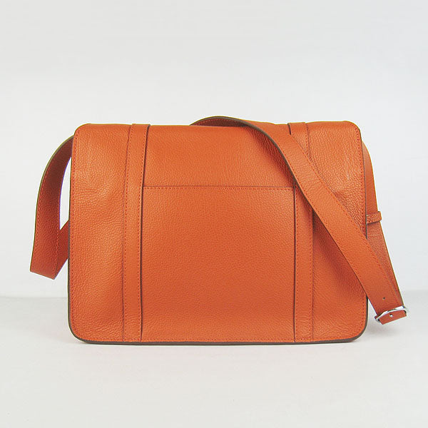 Luxury Hermes Steve H2810 Cow Leather Orange