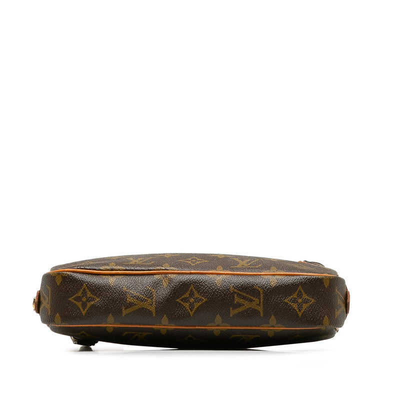 Louis Vuitton Monogram Marley Bandouliere Slipper Shoulder Bag M51828 Brown PVC Leather  Louis Vuitton