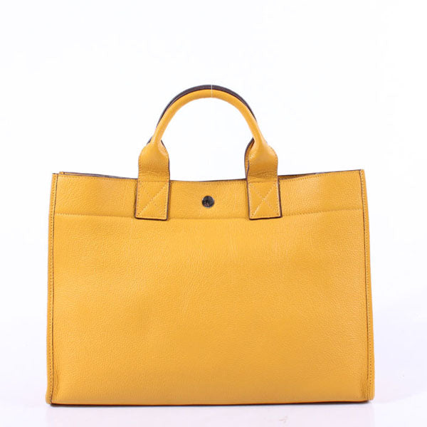 Luxury Hermes Briefcases 6008 Unisex Briefcase Yellow