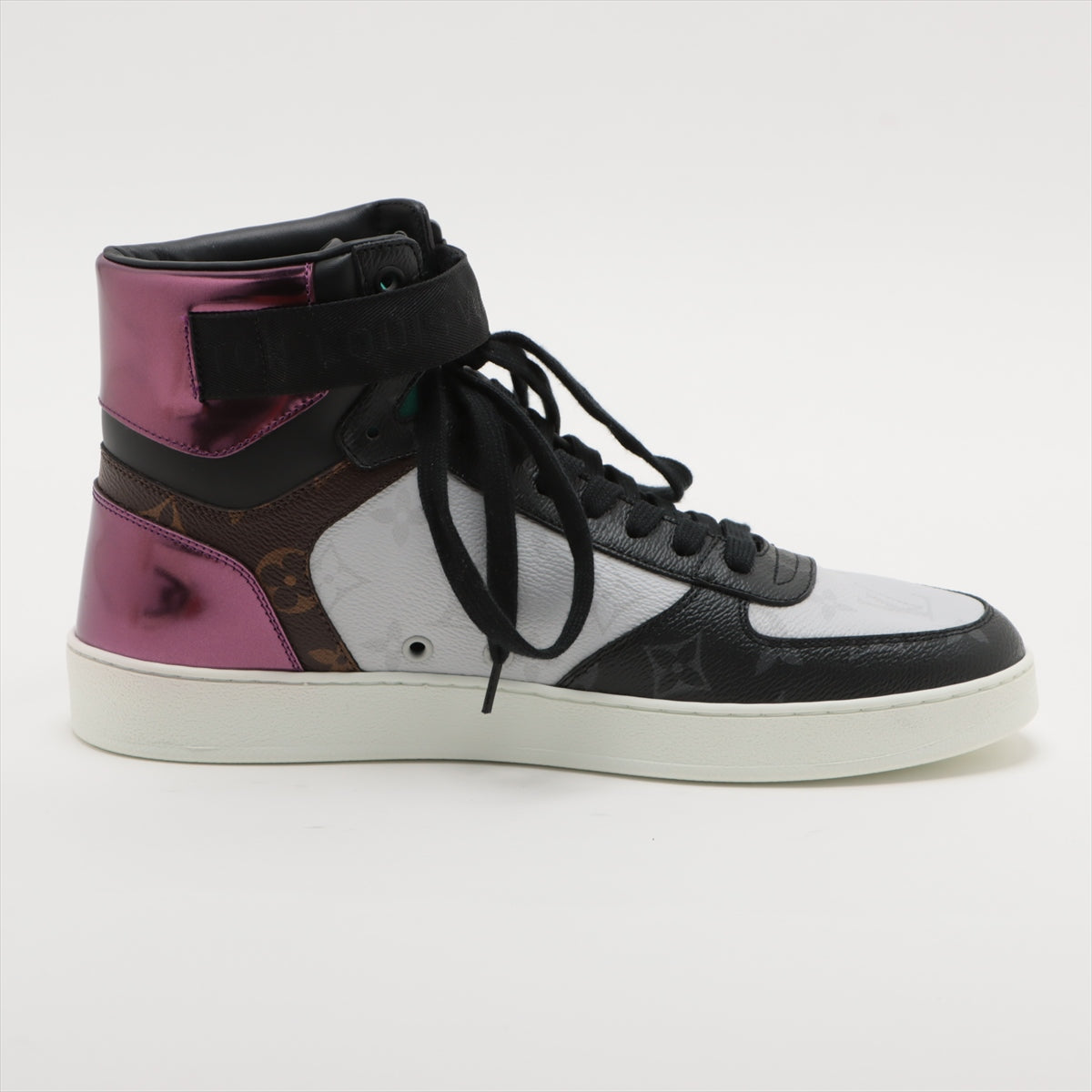 Louis Vuitton Rivoli Line 18 Years Leather  Patent Hi-Cut Sneaker 6.5 Men Multicolor MS0198 Monogram Box  Bag