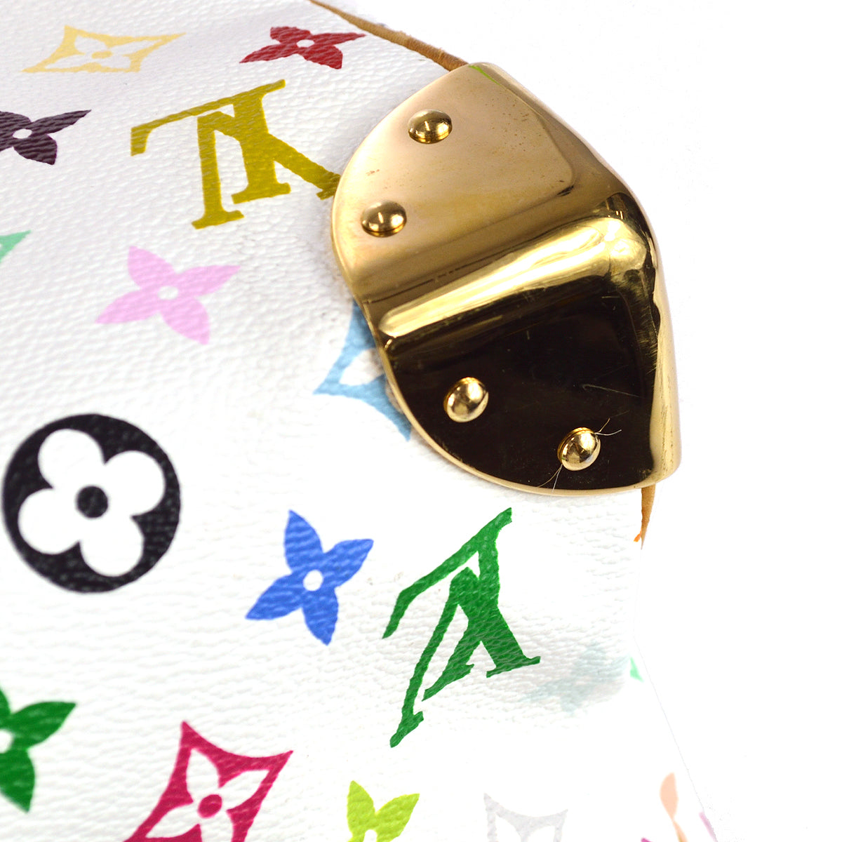 Louis Vuitton 2003 White Monogram Multicolor Speedy 30 M92643