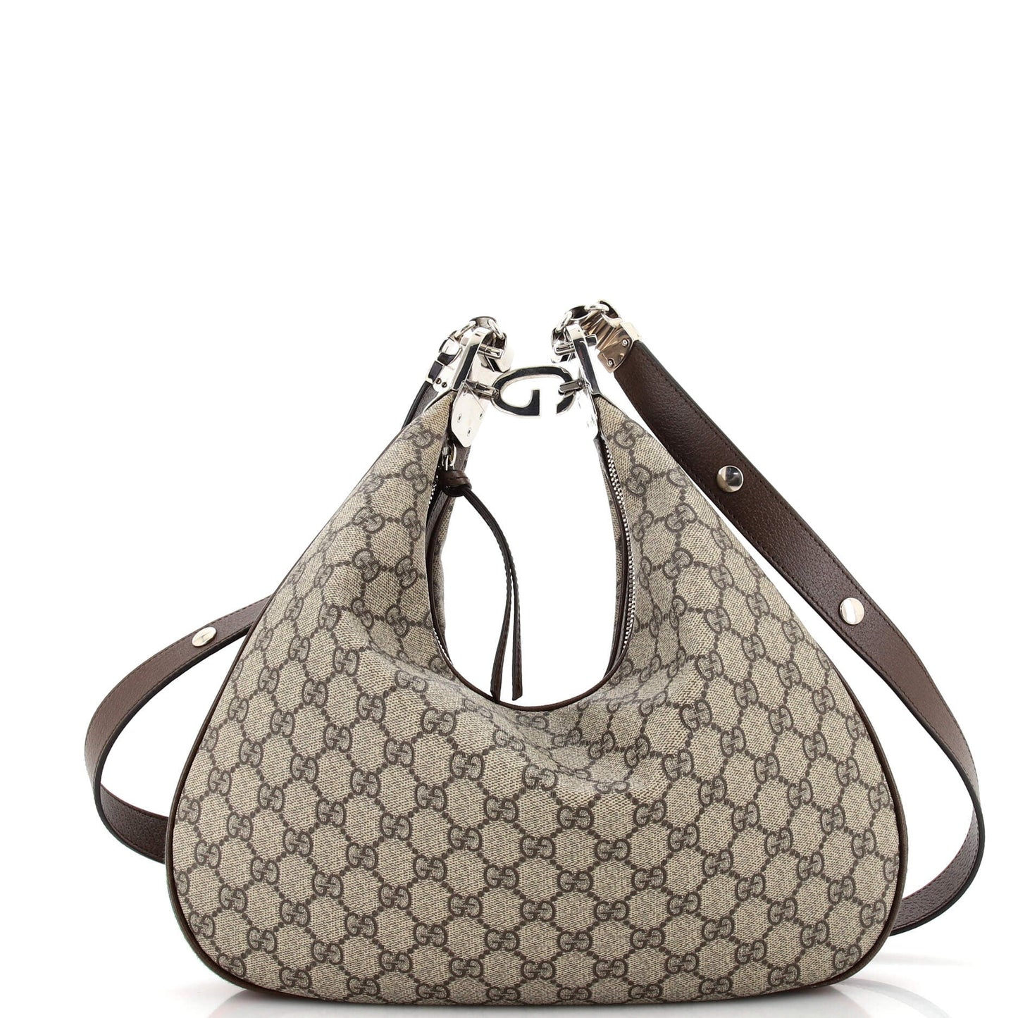 Luxury Gucci Trending 2025 Attache Shoulder Bag GG Coated Canvas Large