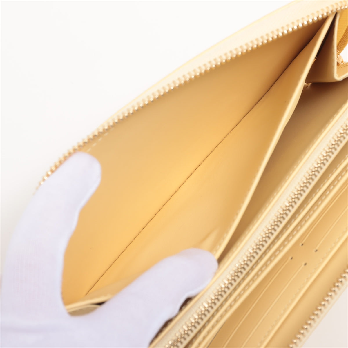 Louis Vuitton Nano-Monogram Zippyr Wallet M82229 Yellow Round Zipper Wallet
