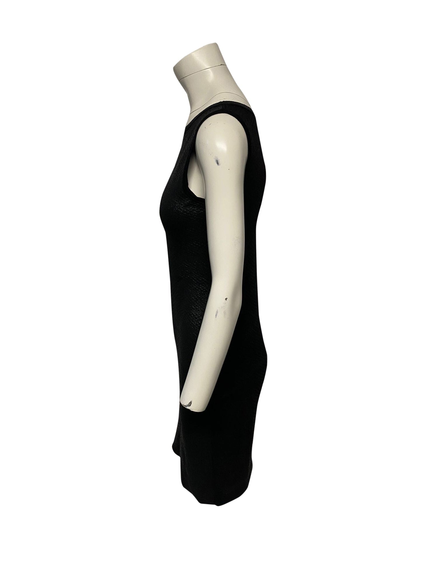 Luxury Gucci Trending 2025 Sleeveless Knit Midi Dress in Black Silk