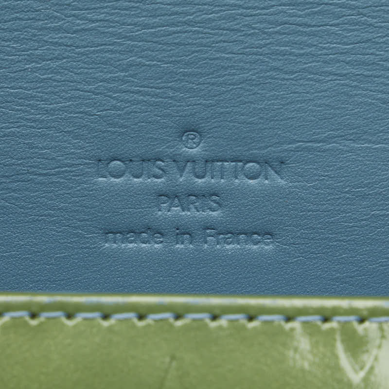 Louis Vuitton Monogram Vernis Thompson Street Shoulder Bag M91009 Ba Blue Green Patenter  Louis Vuitton