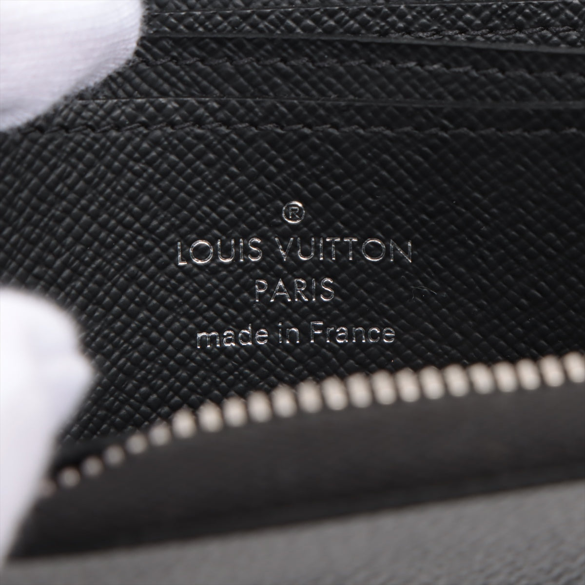 Louis Vuitton Damier Graphit Zippyr Coin Pass N63076 Black Coin Case  Reaction