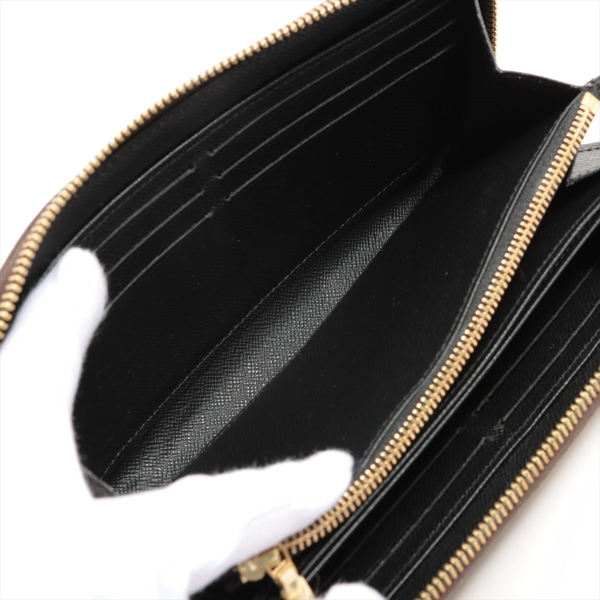Louis Vuitton Giant Monogram Reversee Zippie Wallet M69353 Black X Brown Round Zip Wallet
