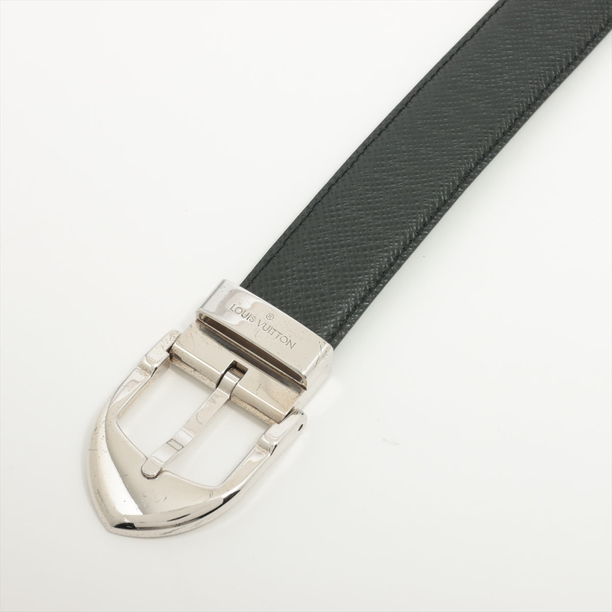Louis Vuitton M6843 Sanctuary Classic RI0073 Belt GP  Leather Black × Silver