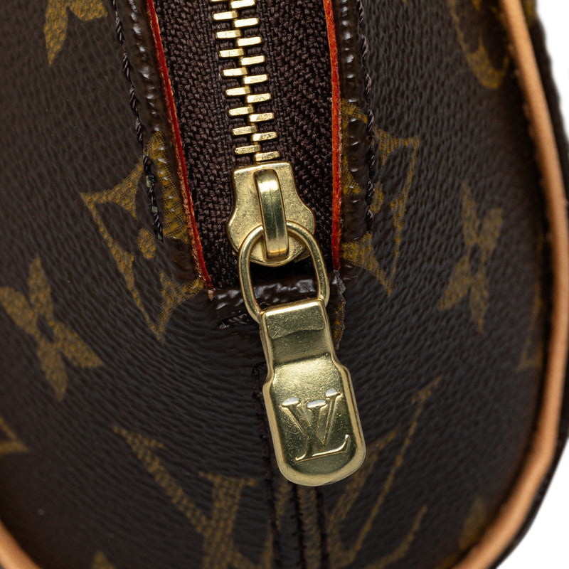 Louis Vuitton Monogram Mini Ellipse Handbag M51129 Brown PVC Leather  Louis Vuitton