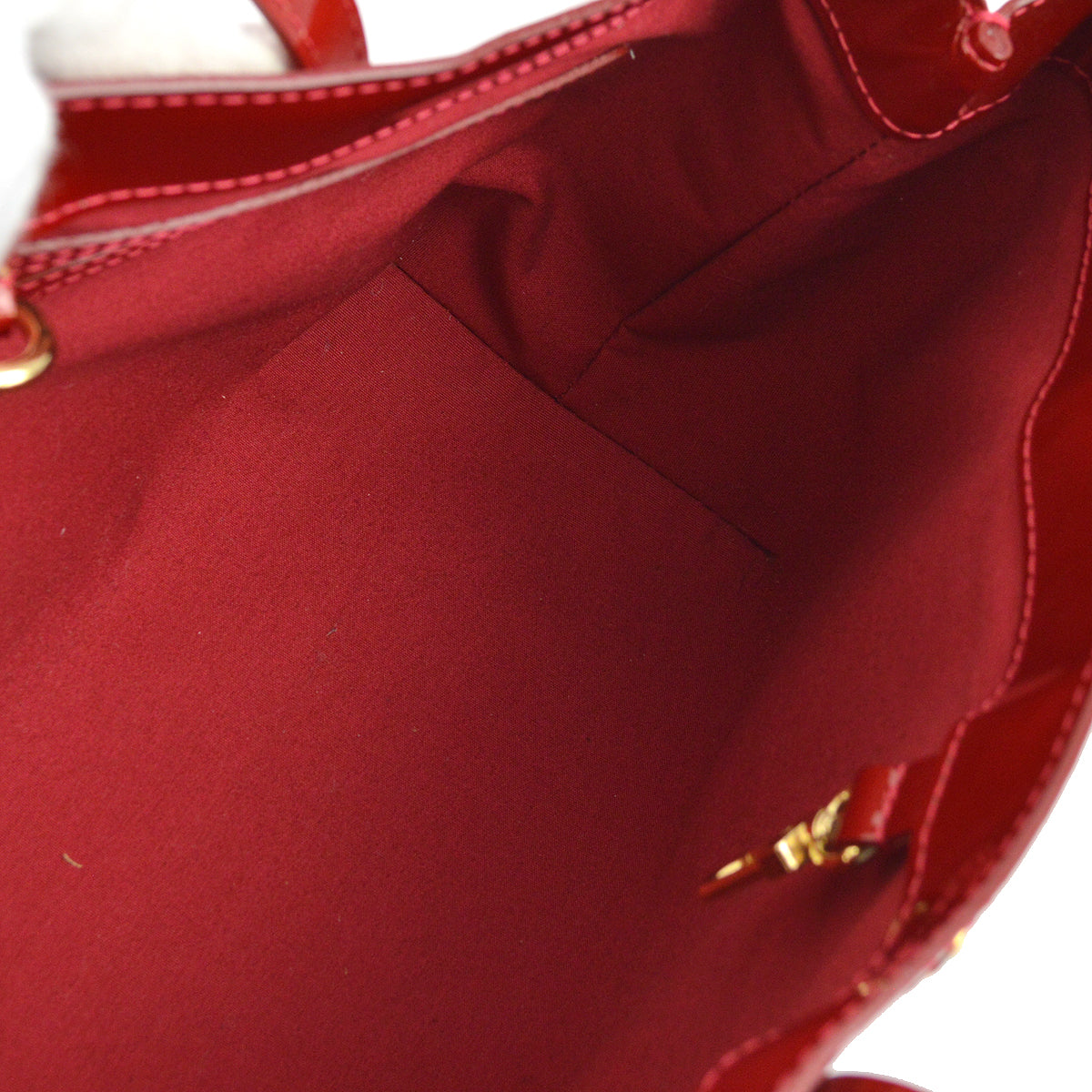 Louis Vuitton 2010s Red Monogram Vernis Rayures Wilshire PM M91702