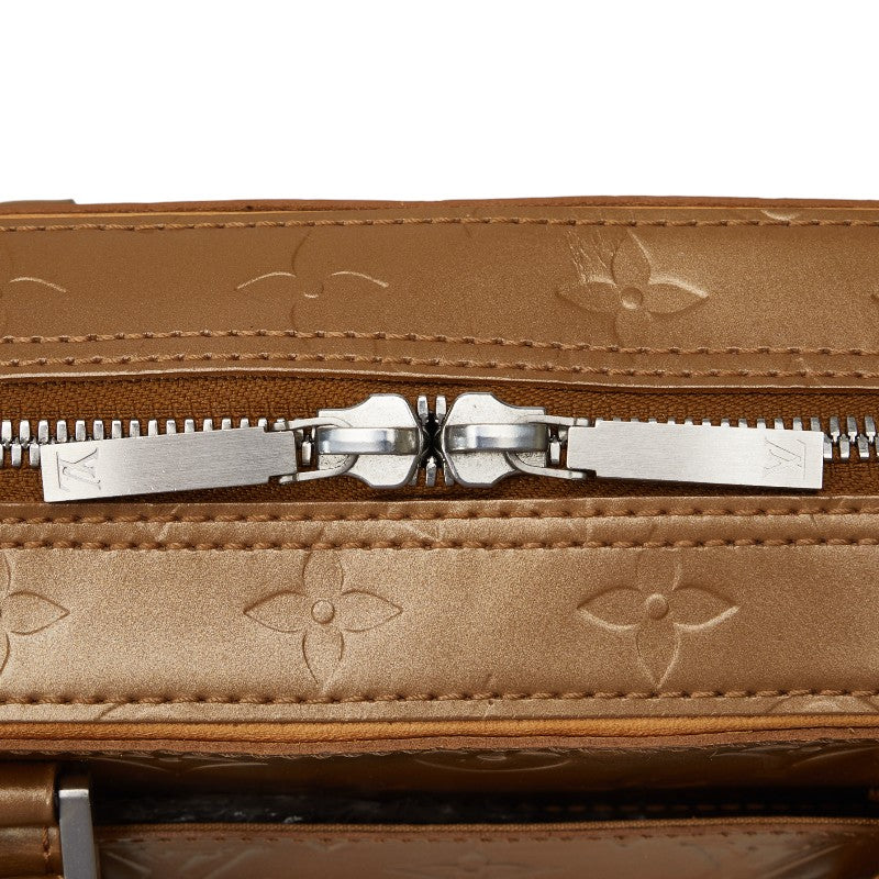 Louis Vuitton Monogram Matt Shelton Handbag M55177 Ambre Gold Leather  Louis Vuitton