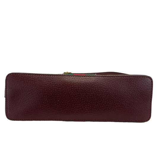Luxury Gucci - NEW Ophidia Small Shoulder Burgundy GG Leather Crossbody
