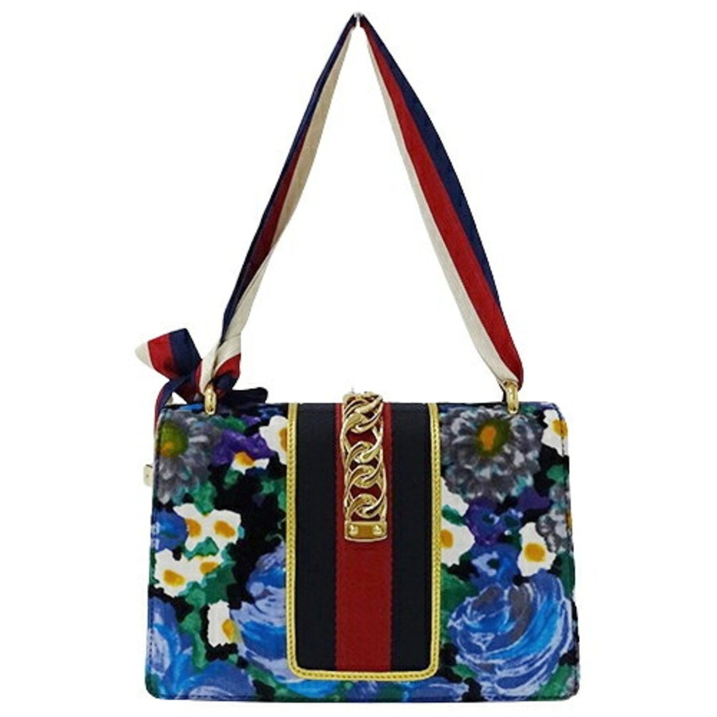 Gucci Sylvie  Velvet Shoulder Bag ()