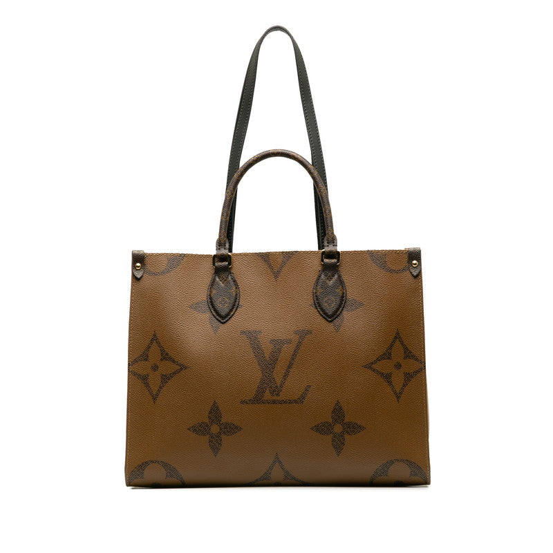 Louis Vuitton Monogram Giant Reversee On The Gor MM Handbag M45321 Brown PVC Leather  Louis Vuitton