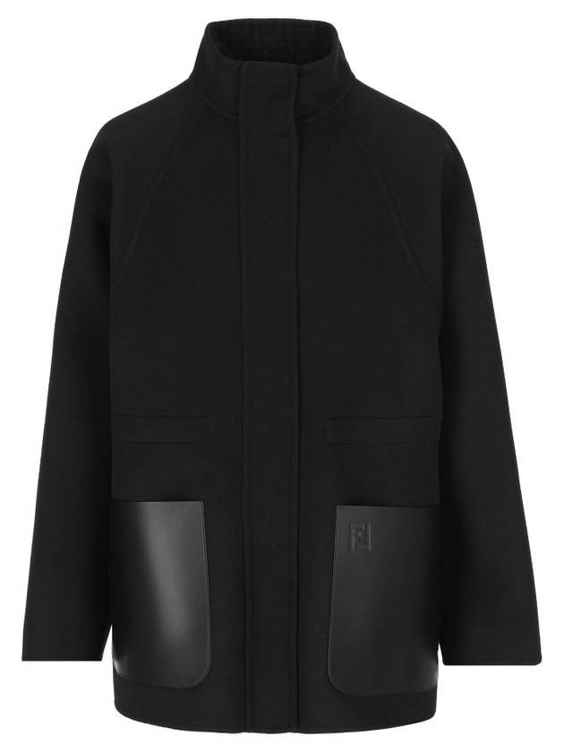 Luxury Fendi Wool Jacket Black