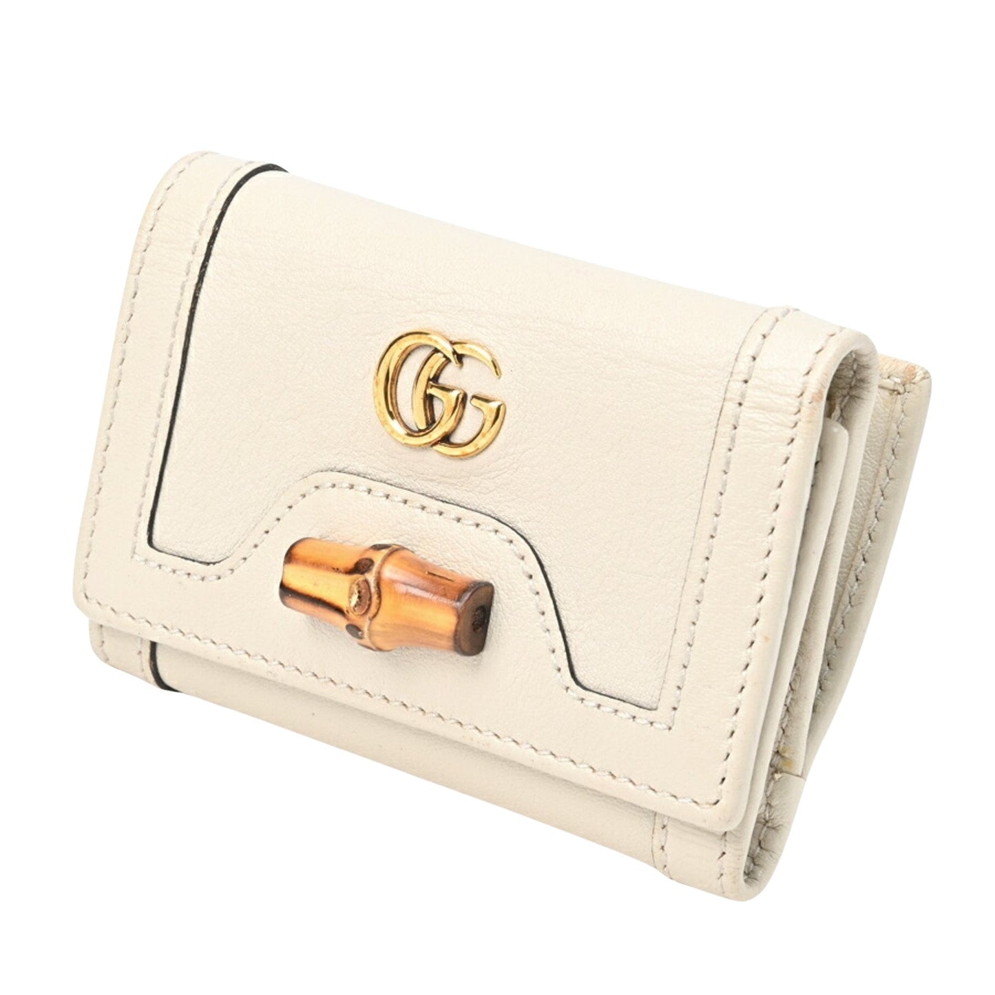 Luxury Gucci Trending 2025 Bamboo  Leather Wallet  ()