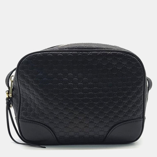 Luxury Gucci Trending 2025 black leather Micro Cimaline Crossbody Bag