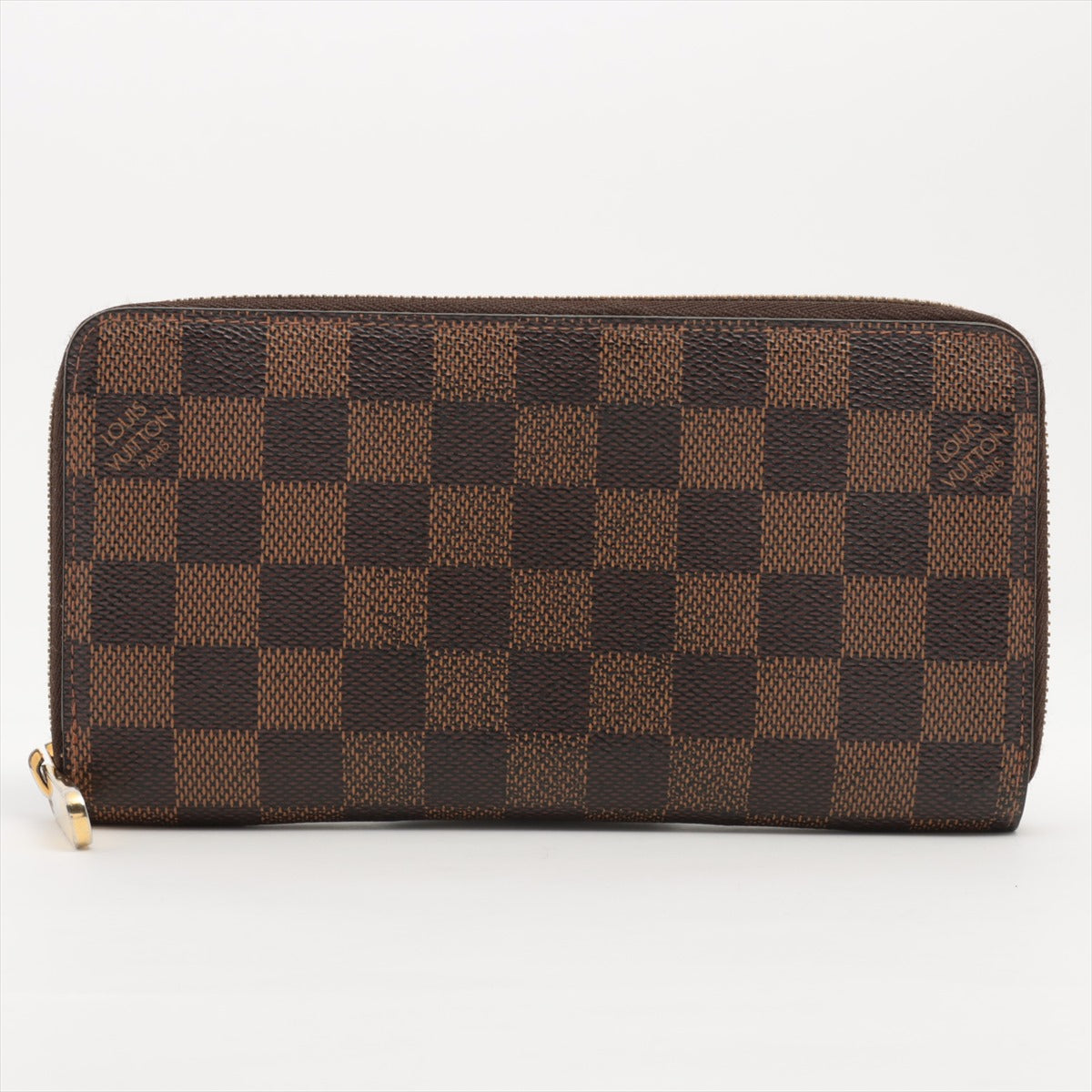 Louis Vuitton Damier Zippy Wallet N60015 Brown Round Zippe Wallet