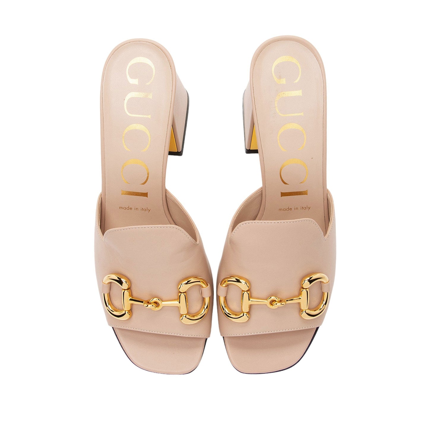 Gucci Leather Horsebit Slide Sandals