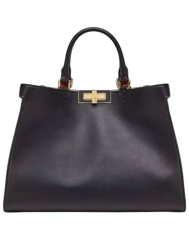 Luxury Fendi Peekaboo X Small Tote Bag Black