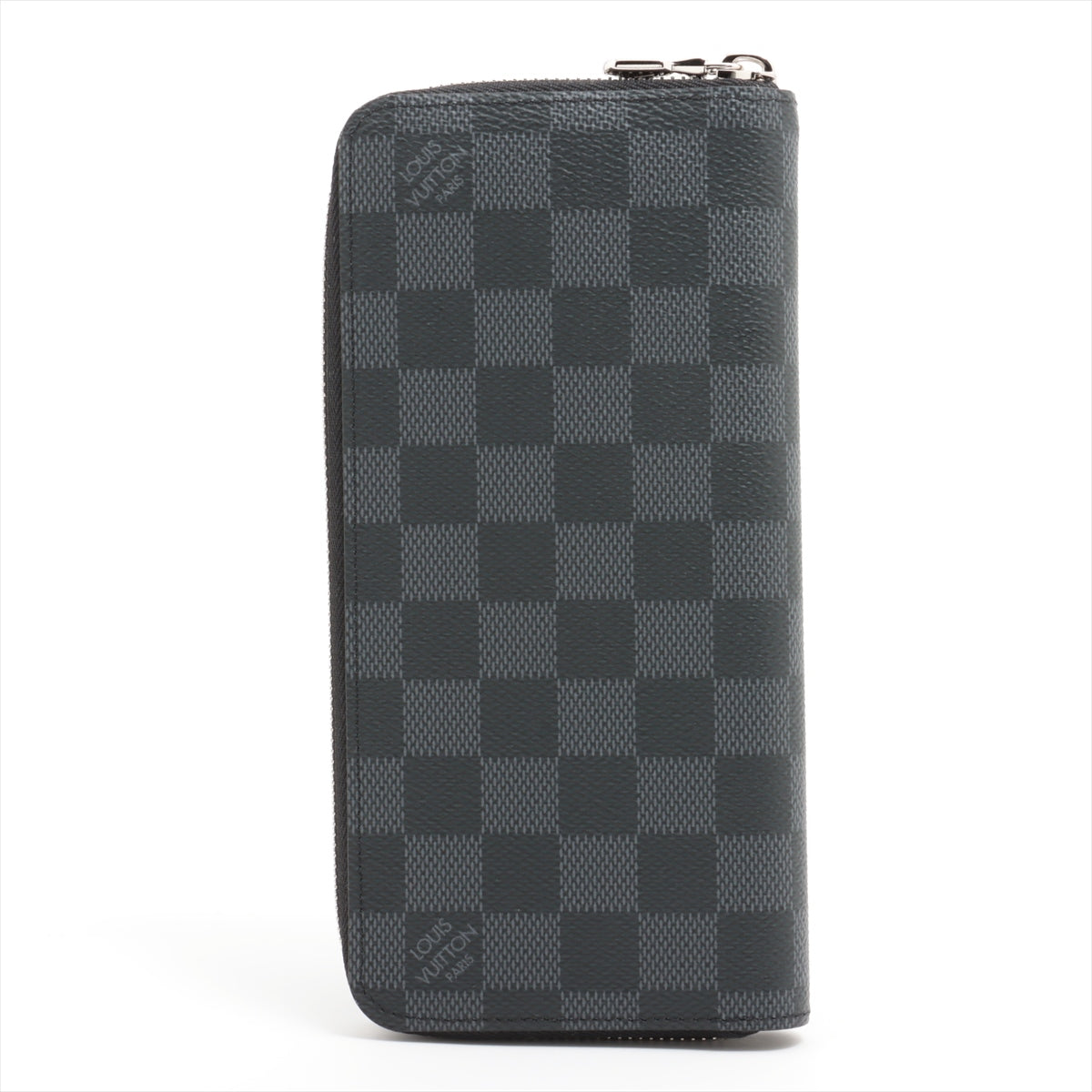 Louis Vuitton Damier Graphite Zippy Wallet Vertical N63095 Black Round Zippe Wallet  Reaction