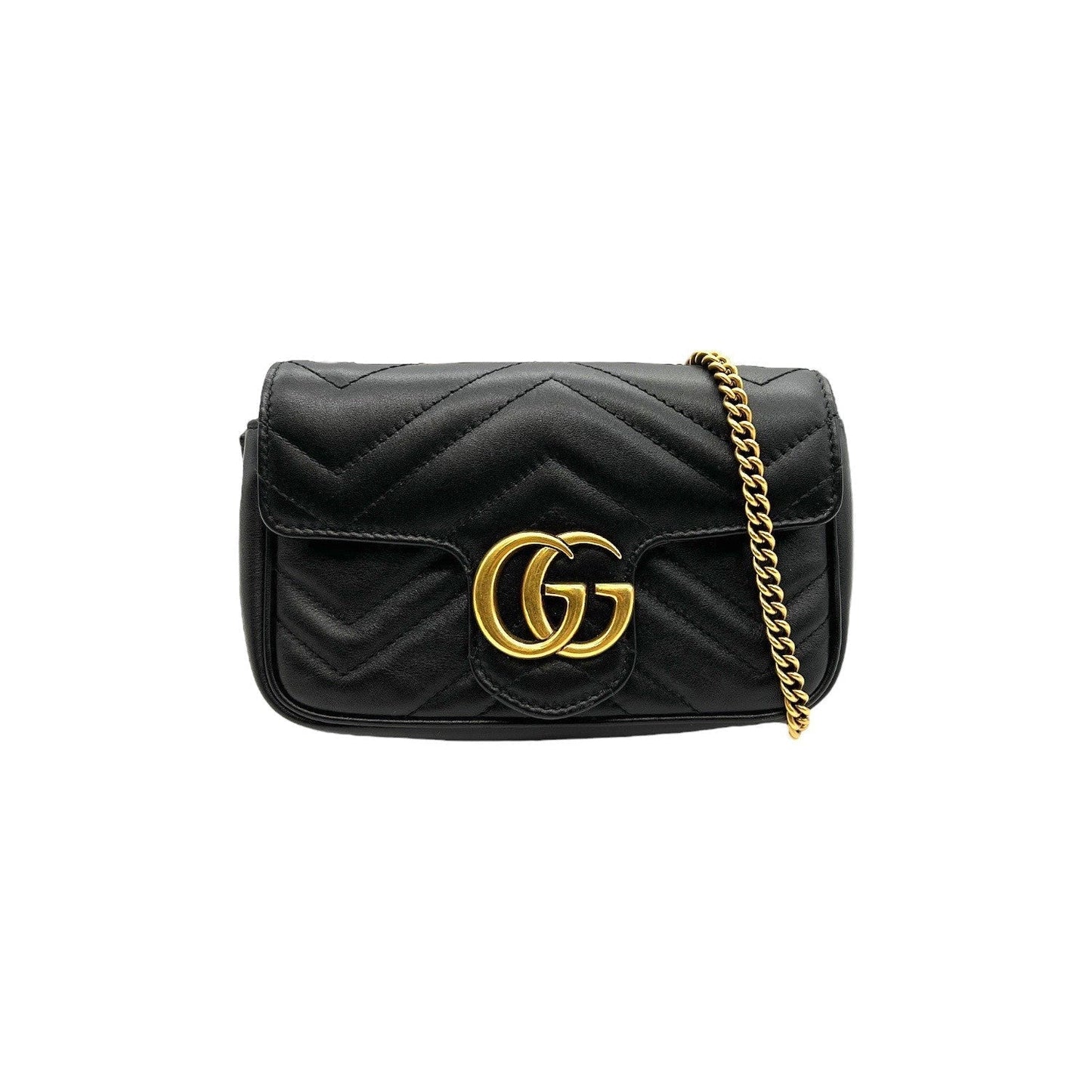 Luxury Gucci Super Mini GG Marmont Matelassé Bag