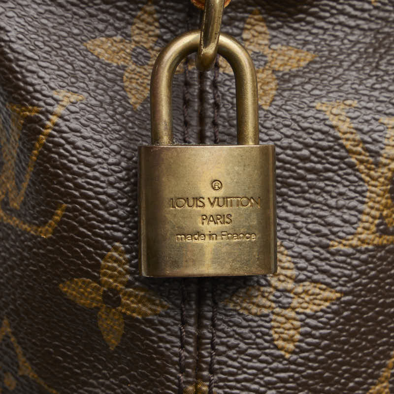 Louis Vuitton Monogram Locket Horizontal Handbag M40104 Brown PVC Leather  Louis Vuitton