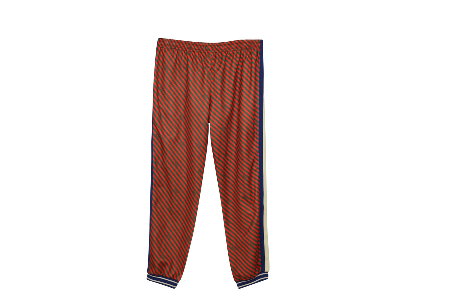 Luxury Gucci Trending 2025 Diagonal Stripe Track Pants in Red Polyester
